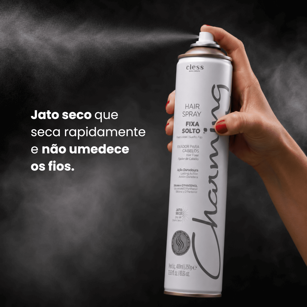 Hair Spray Charming Normal Fixa Solto 400ml