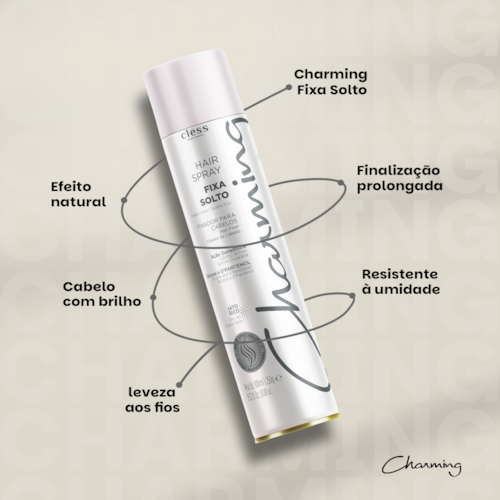 Hair Spray Charming Normal Fixa Solto 400ml