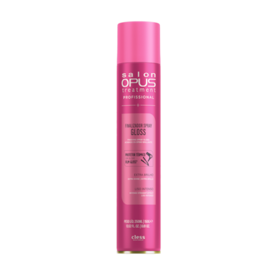 Hair Spray Finalizador Antitérmico 250ml Efeito Gloss Uso Profissional Salon opus