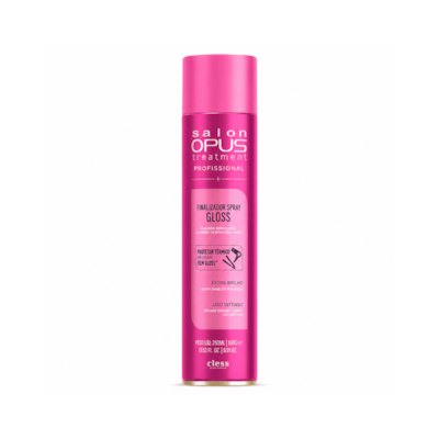 Hair Spray Finalizador Antitérmico 250ml Efeito Gloss Uso Profissional Salon opus