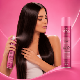 Hair Spray Finalizador Antitérmico 250ml Efeito Gloss Uso Profissional Salon opus