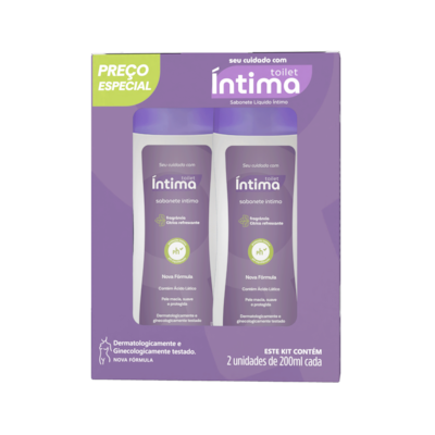 Kit Toilet Íntima Sabonete Íntimo Líquido 2un de 200ml