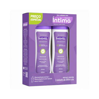 Kit Toilet Íntima Sabonete Íntimo Líquido 2un de 200ml