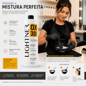 Lightner Água Oxigenada  30 volumes 850ml