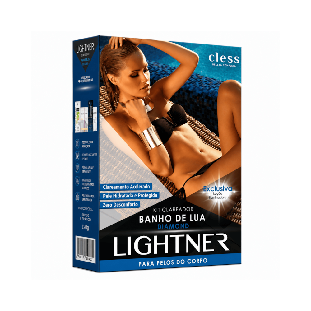 Lightner Kit Completo de Descolorante para pelos Banho de Lua Diamond
