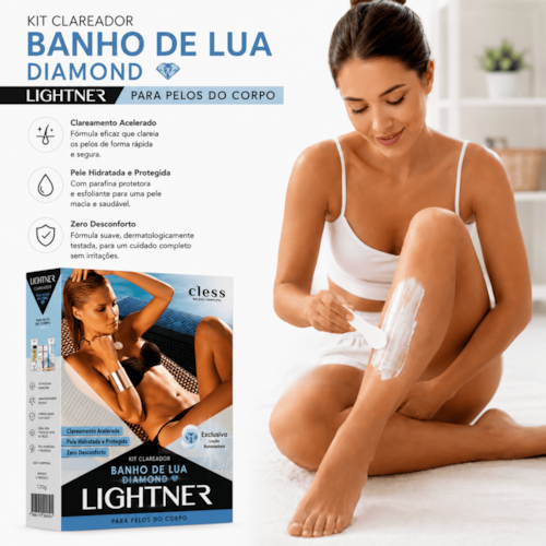Lightner Kit Completo de Descolorante para pelos Banho de Lua Diamond