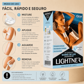 Lightner Kit Completo de Descolorante para pelos Banho de Lua Diamond