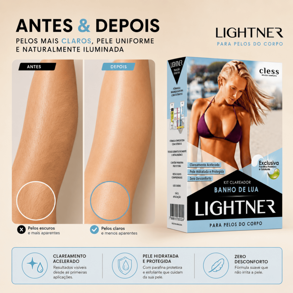Lightner Kit Descolorante para pelos Banho de Lua