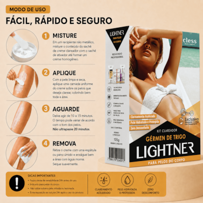 Lightner Kit Descolorante para pelos Gérmen de Trigo