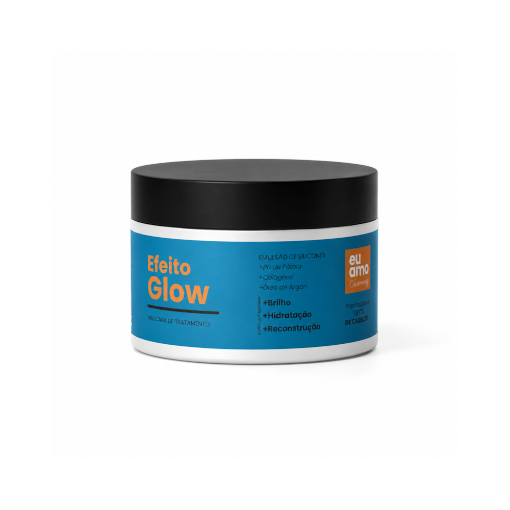 Mascara de Tratamento Argan Efeito Glow Eu Amo Charming 250g