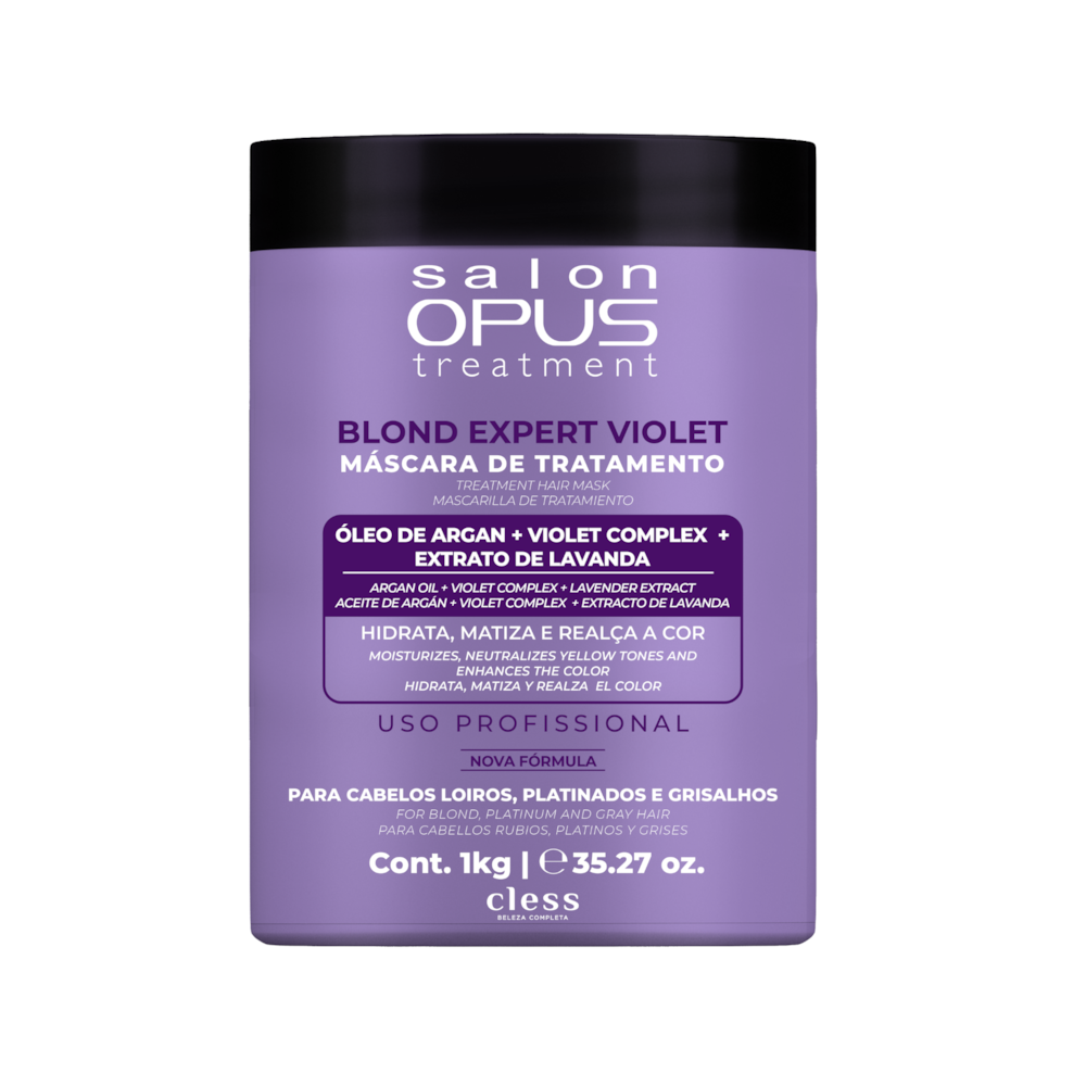 Máscara de Tratamento Blond Violet Matizadora Salon Opus 1kg