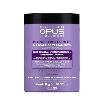 Máscara de Tratamento Blond Violet Matizadora Salon Opus 1kg