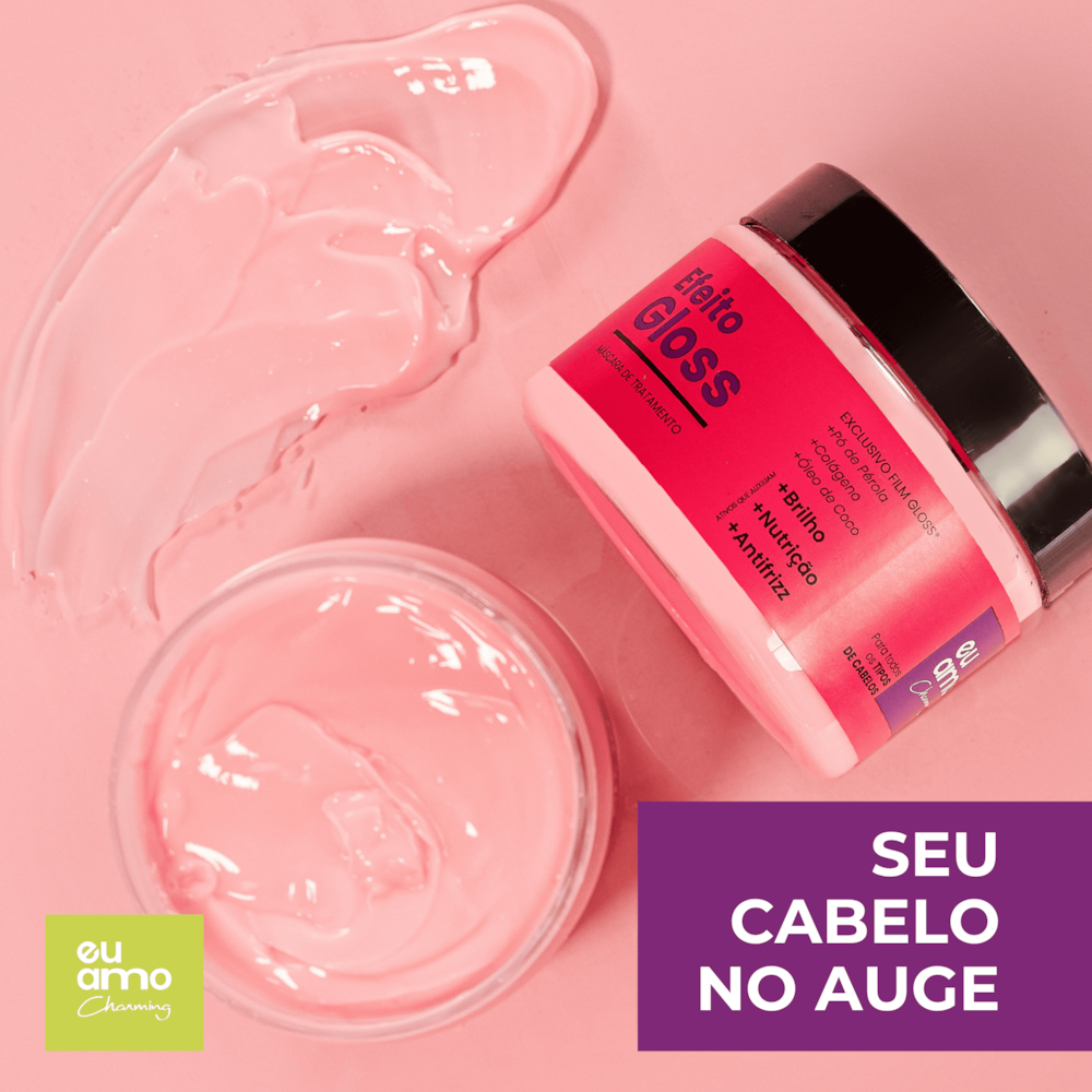 Mascara de Tratamento Efeito Gloss Eu Amo Charming 250g