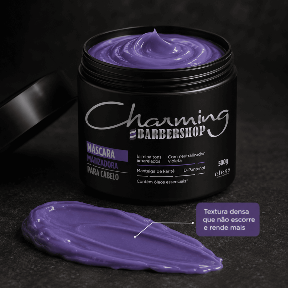 Mascara Matizadora Masculina Charming Barbershop 500g