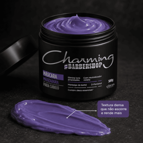 Mascara Matizadora Masculina Charming Barbershop 500g