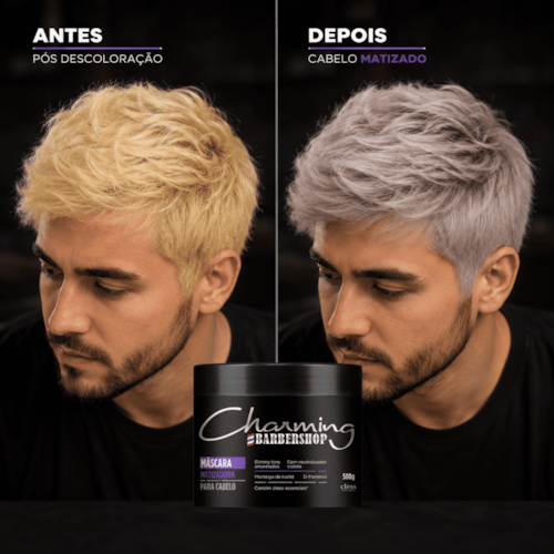 Mascara Matizadora Masculina Charming Barbershop 500g