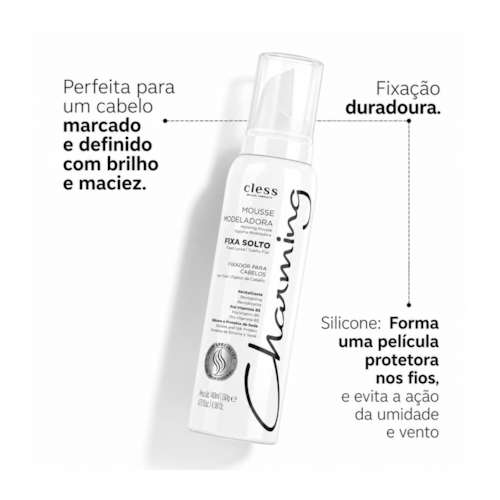 Mousse modeladora fixação normal Charming 140ml