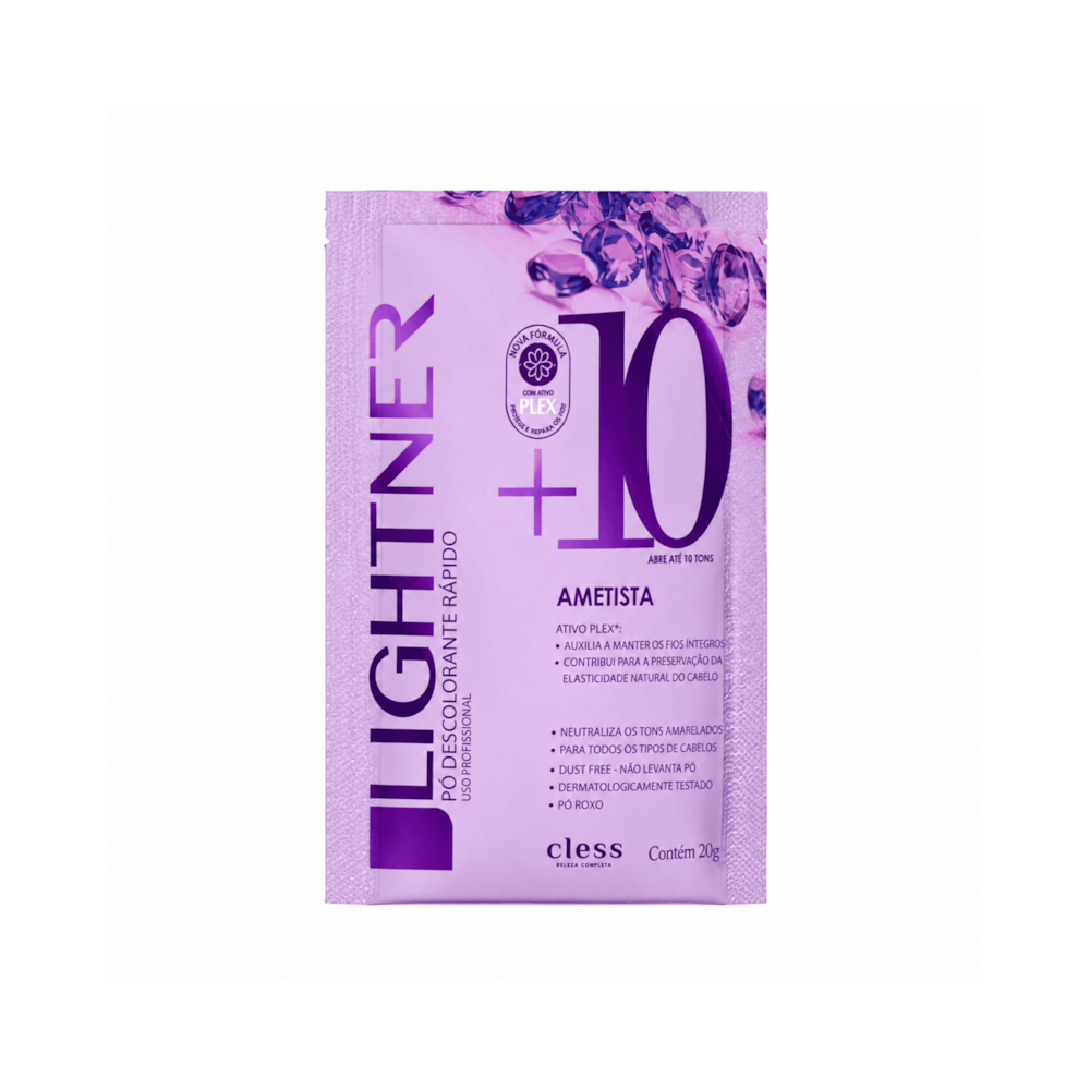 Pó Descolorante Capilar Ametista 10 Tons Lightner 20g