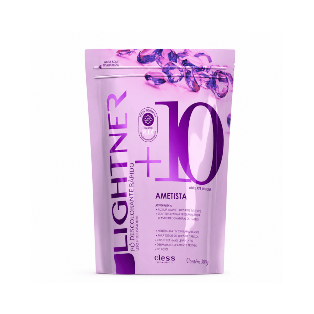 Pó Descolorante Capilar Ametista 10 Tons Lightner 300g