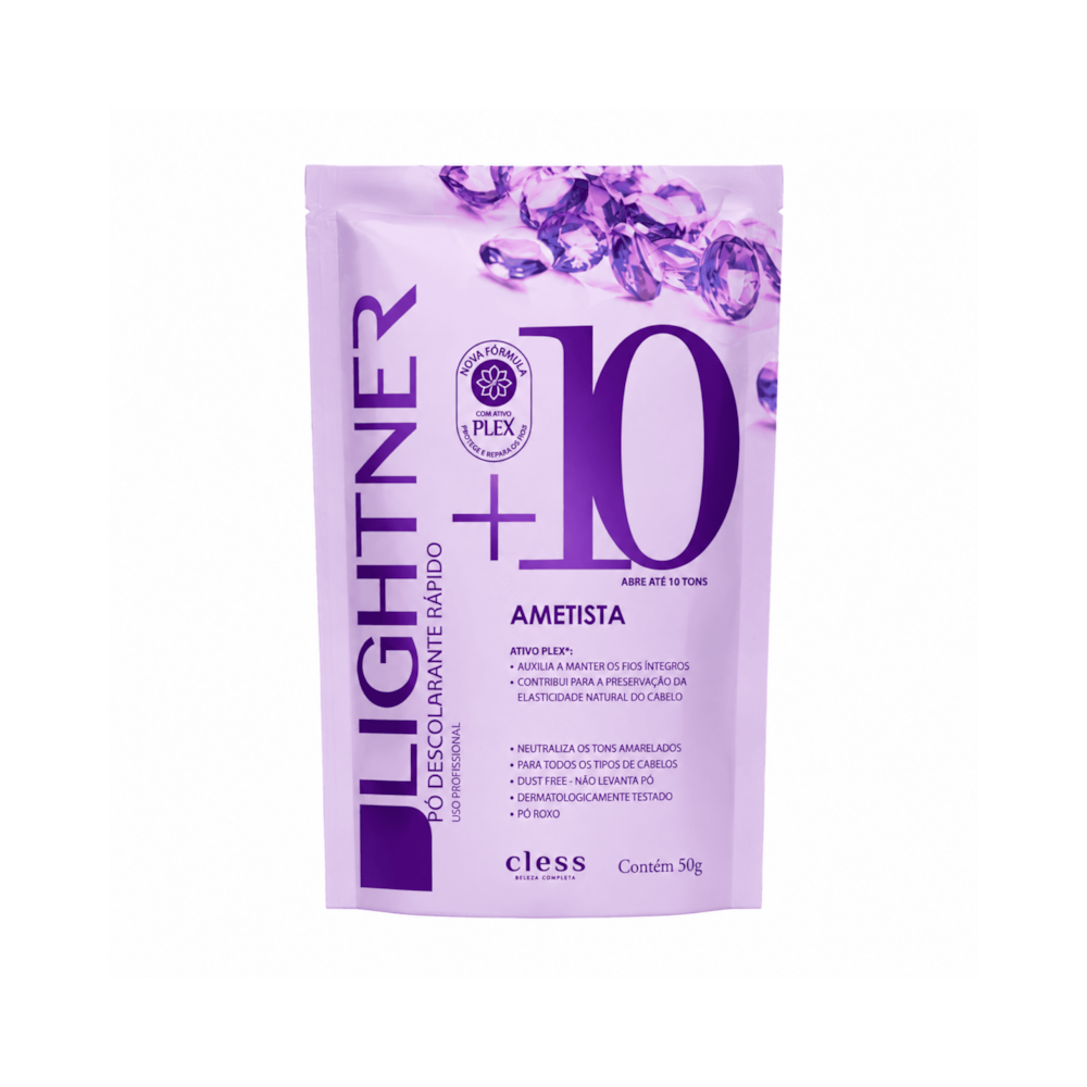Pó Descolorante Capilar Ametista 10 Tons Lightner 50g