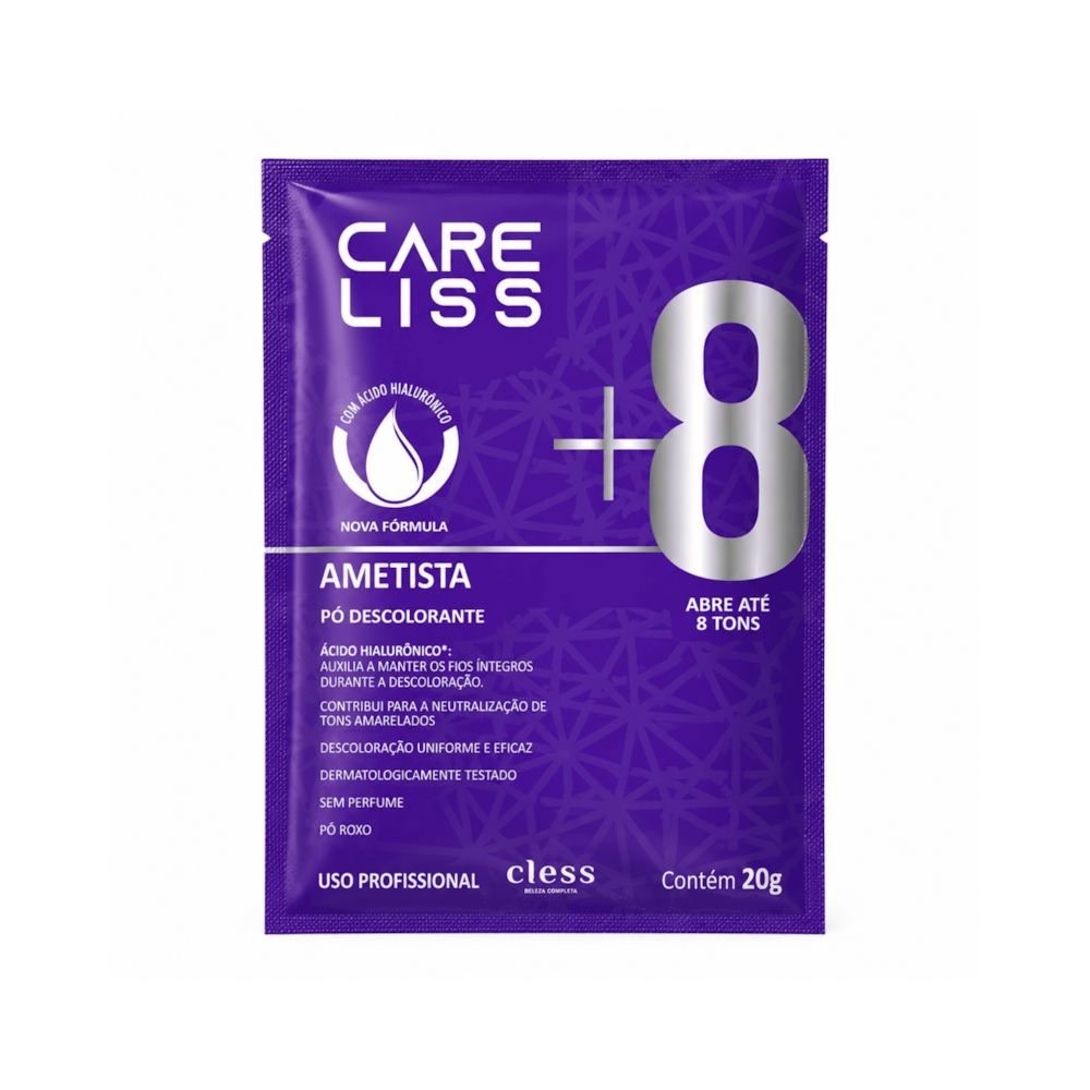 Pó Descolorante Capilar Ametista 8 Tons Care Liss  20g