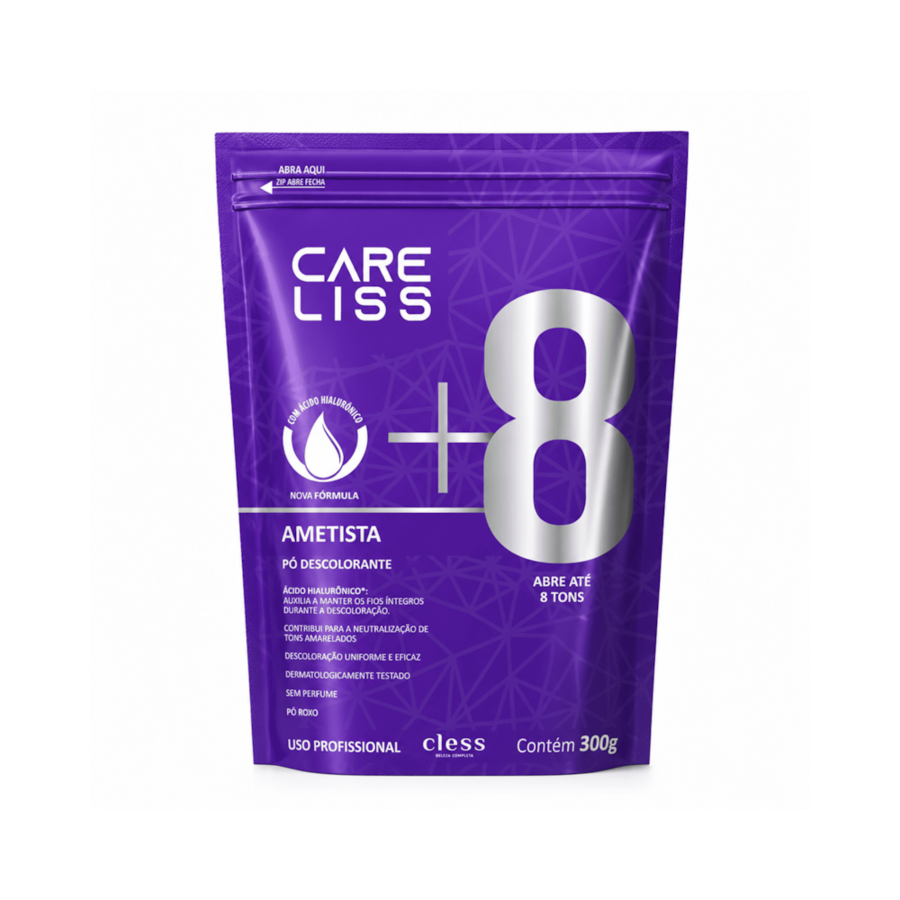 Pó Descolorante Capilar Ametista 8 Tons Care Liss 300g