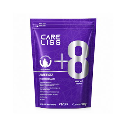 Pó Descolorante Capilar Ametista 8 Tons Care Liss 300g