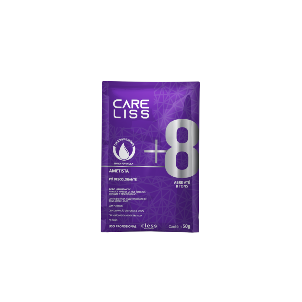 Pó Descolorante Capilar Ametista 8 Tons Care Liss 50g