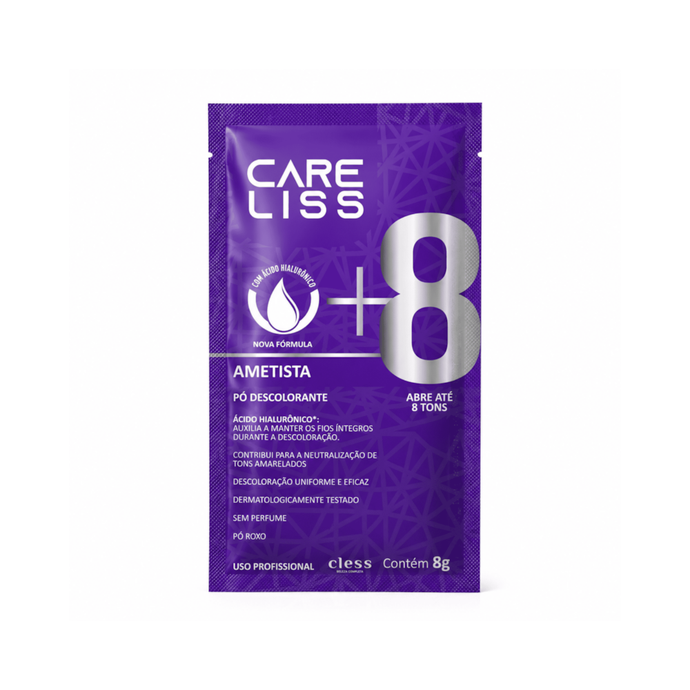 Pó Descolorante Capilar Ametista 8 Tons Care Liss 8g