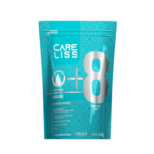 Pó Descolorante Capilar Argan 8 Tons Care Liss 300g