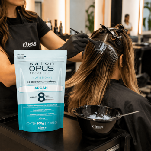 Pó Descolorante Capilar Argan 8 Tons Salon Opus 20g