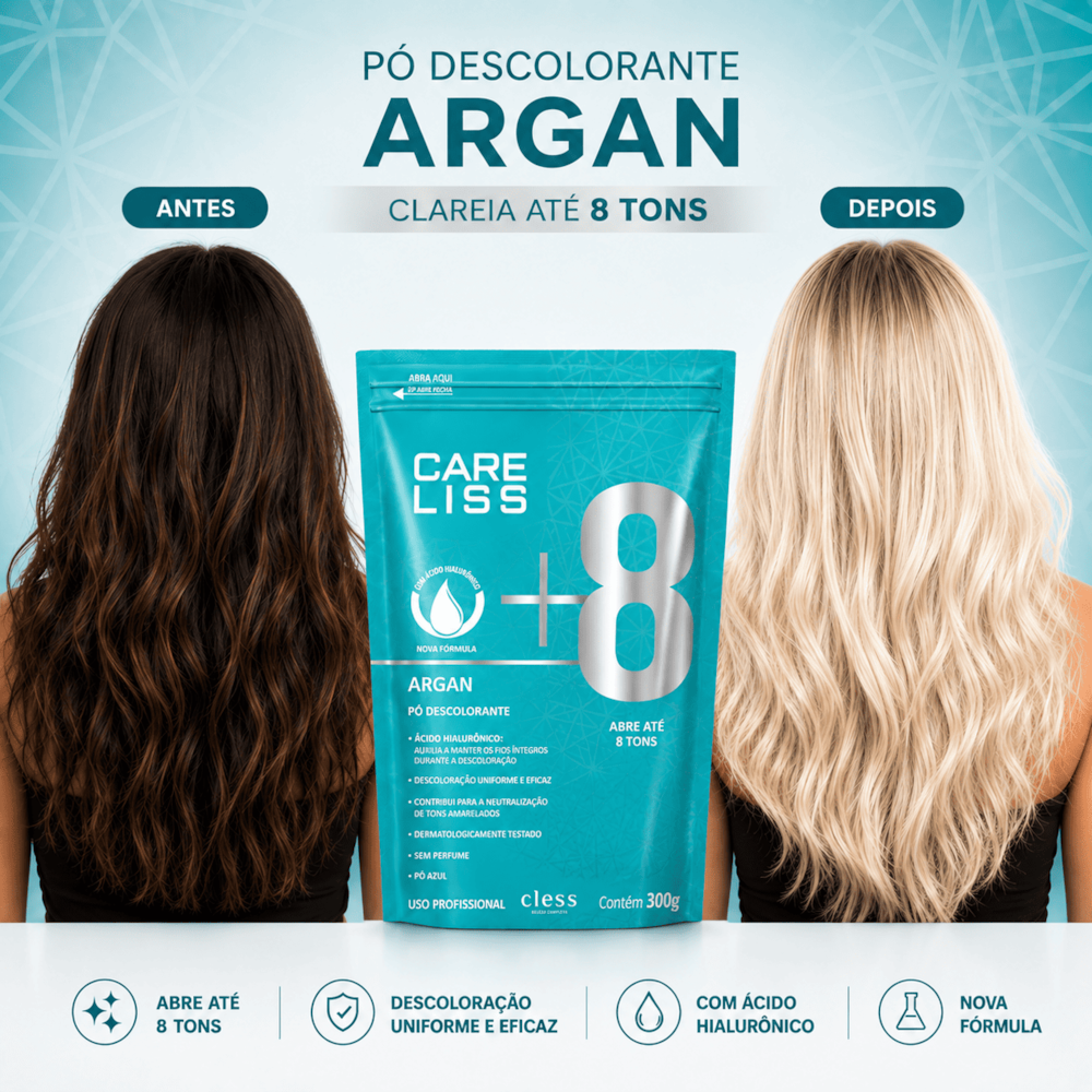 Pó Descolorante Capilar Argan Care Liss 20g