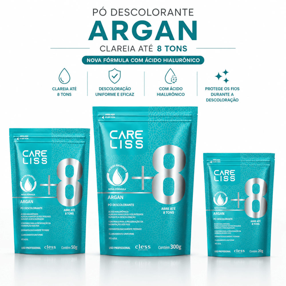 Pó Descolorante Capilar Argan Care Liss 20g
