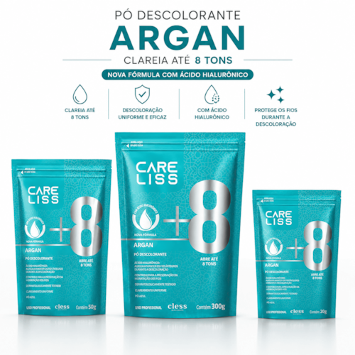 Pó Descolorante Capilar Argan Care Liss 20g