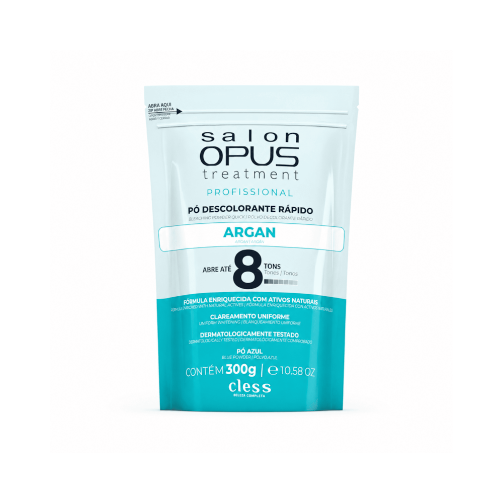 Pó Descolorante Capilar Argan Salon Opus Treatment 300g