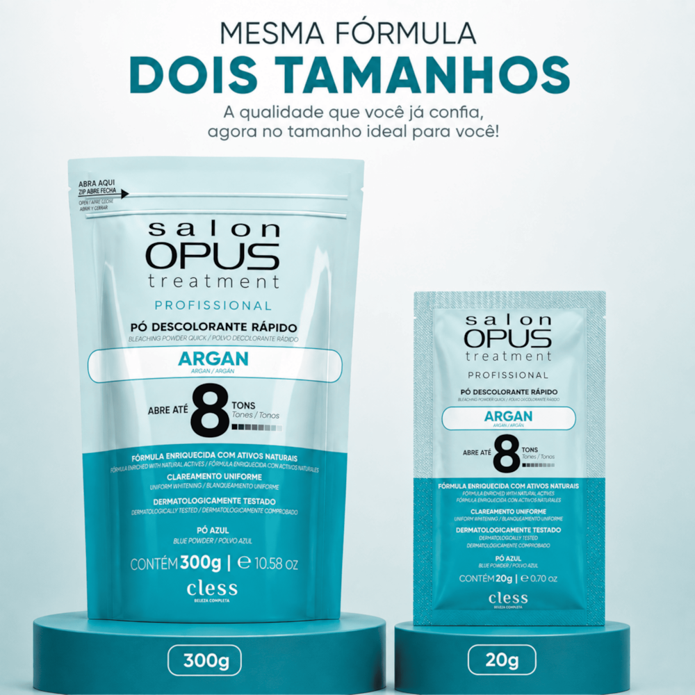 Pó Descolorante Capilar Argan Salon Opus Treatment 300g