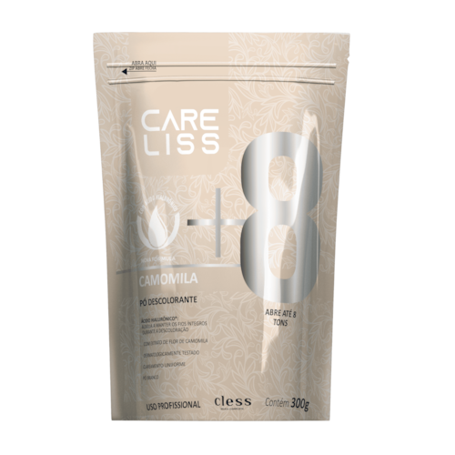 Pó Descolorante Capilar Camomila 8 Tons Care Liss 300g