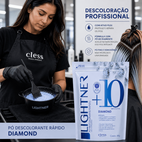 Pó Descolorante Capilar Diamond 10 Tons Lightner 300g