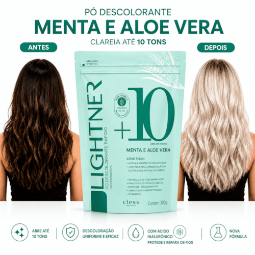 Pó Descolorante Capilar Menta Aloe Lightner 20g