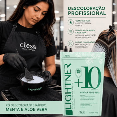 Pó Descolorante Capilar Menta Aloe Lightner 300g