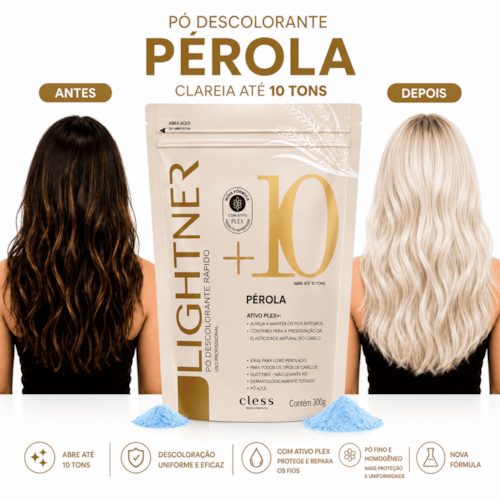 Pó Descolorante Capilar Pérola 10 Tons Lightner 300g