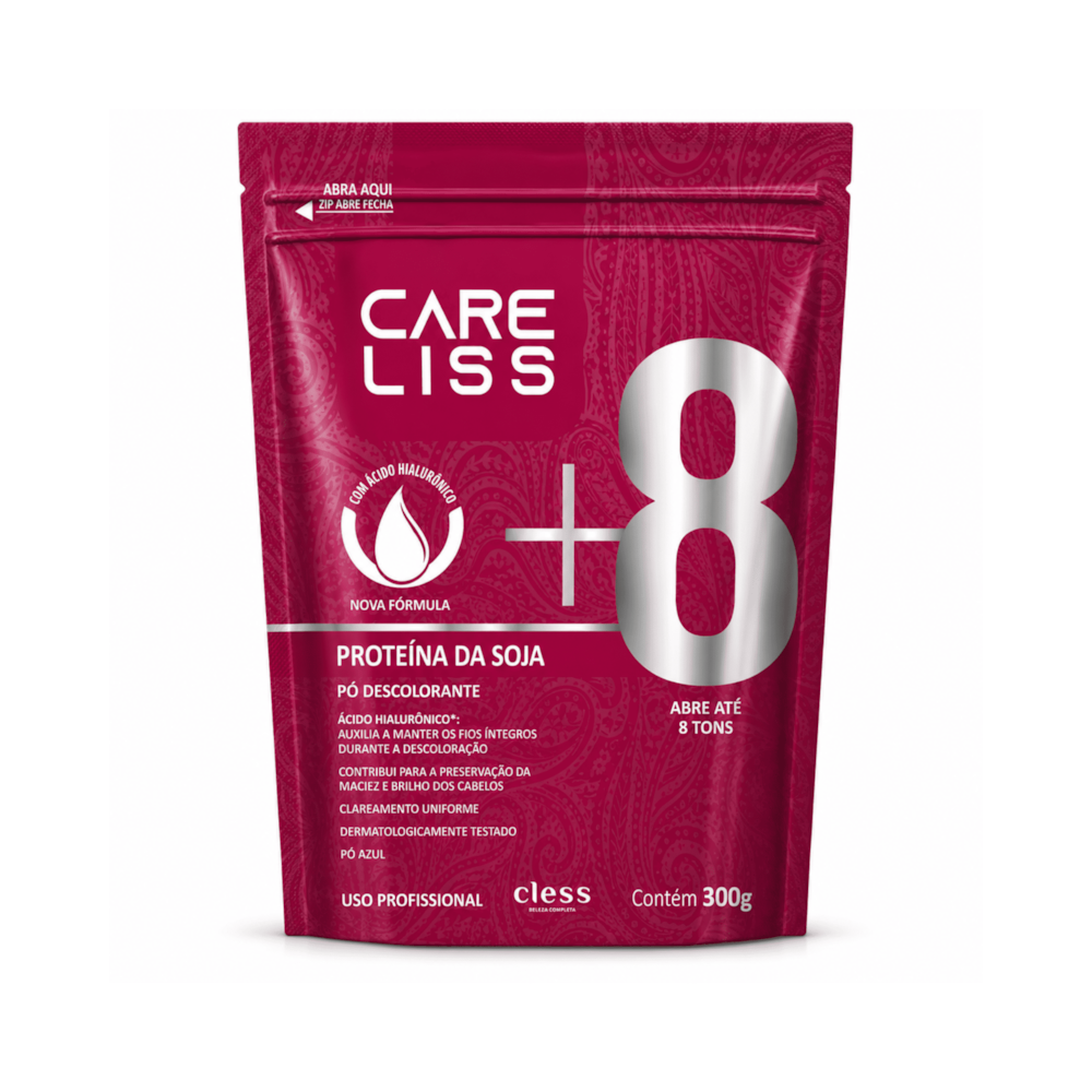 Pó Descolorante Capilar Proteína de Soja 8 Tons Care Liss 300g