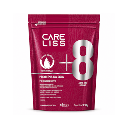 Pó Descolorante Capilar Proteína de Soja 8 Tons Care Liss 300g