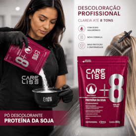 Pó Descolorante Capilar Proteína de Soja 8 Tons Care Liss 300g