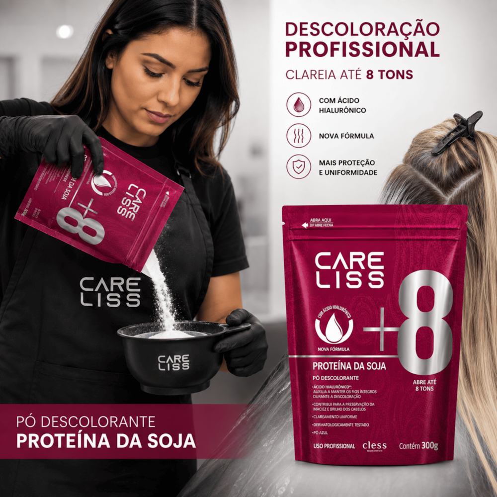 Pó Descolorante capilar Proteina de Soja Care Liss 20g