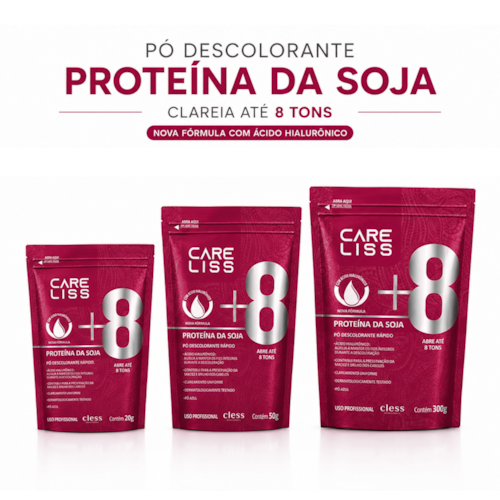 Pó Descolorante capilar Proteina de Soja Care Liss 20g