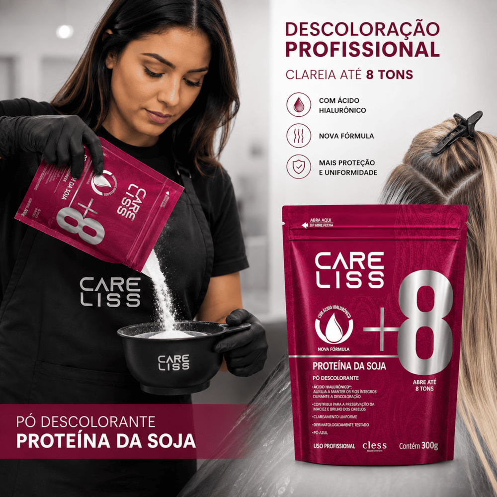 Pó Descolorante Capilar Proteína de Soja Care Liss 50g