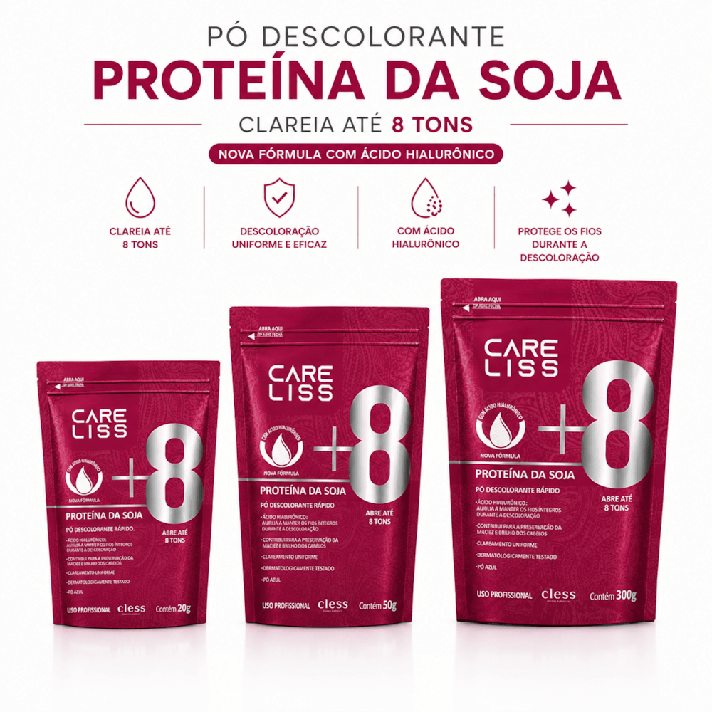 Pó Descolorante Capilar Proteína de Soja Care Liss 50g