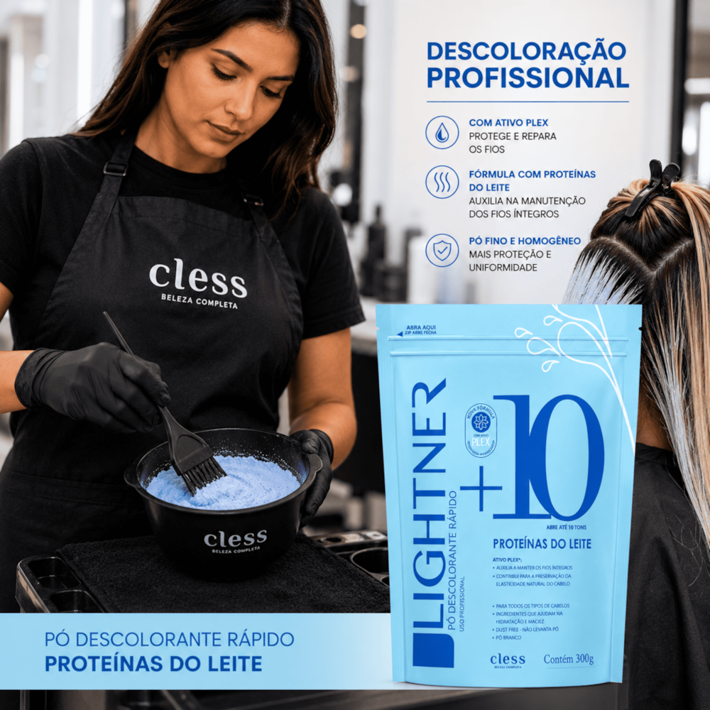 Pó Descolorante Capilar Proteína do Leite Lightner 300g