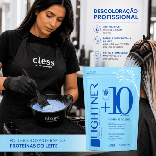 Pó Descolorante Capilar Proteína do Leite Lightner 50g